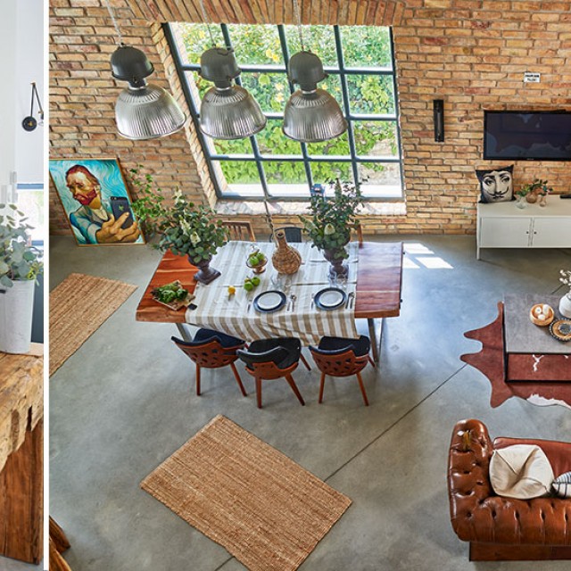 Egyszerre vintage és indusztriális: fantasztikusan izgalmas ez a veszprémi loft