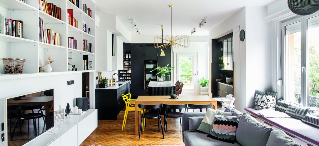 Lezser elegancia 89 nm-en: ötletes megoldások és stílusos játékosság jellemzi ezt a lakást Lezser elegancia 89 nm-en: ötletes megoldások és stílusos játékosság jellemzi ezt a lakást