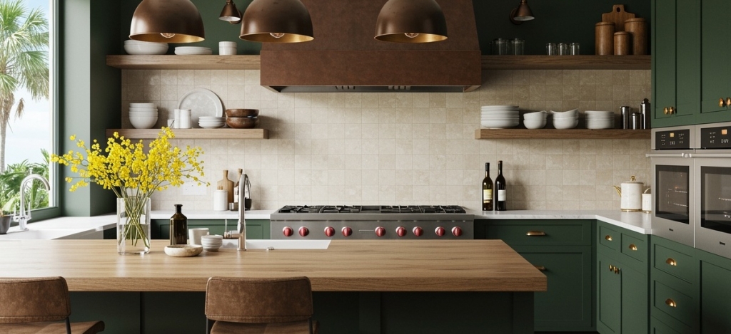 Érdemes sötét színnel kifesteni az aprócska konyhát? A válasz egyértelműen igen!