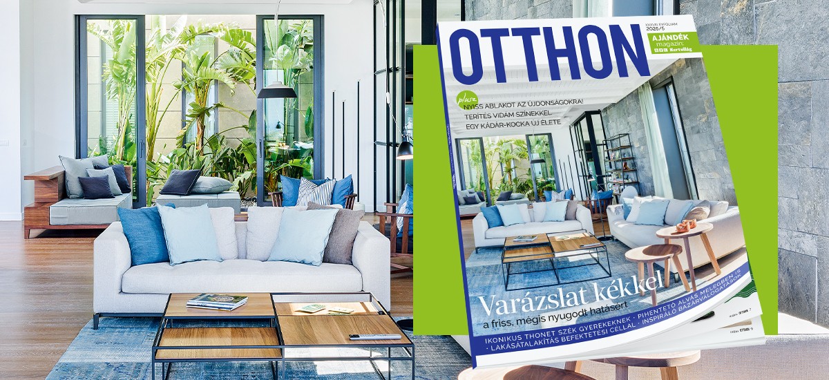 Varázslat kékkel a friss, nyugodt hatásért – megjelent az OTTHON magazin májusi száma!